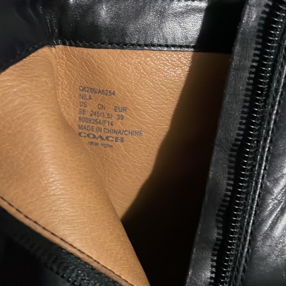 COACH - Heeled Leather Ankle Boots - Size 39 - Picture 4 of 10